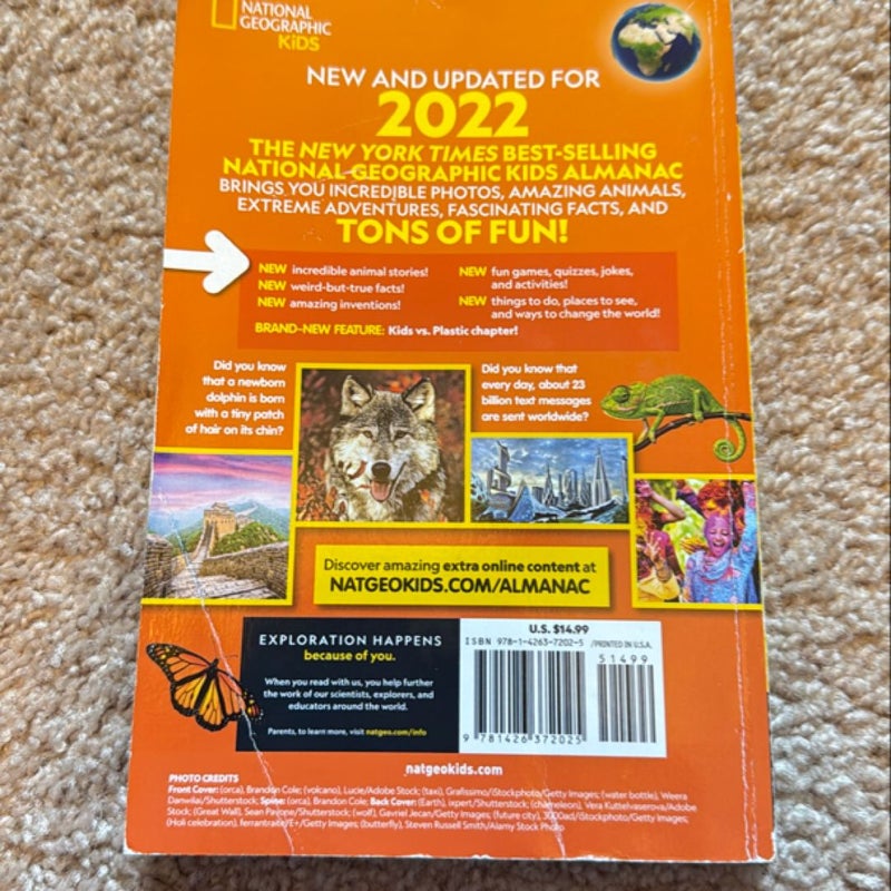 National Geographic Kids Almanac 2022, U. S. Edition