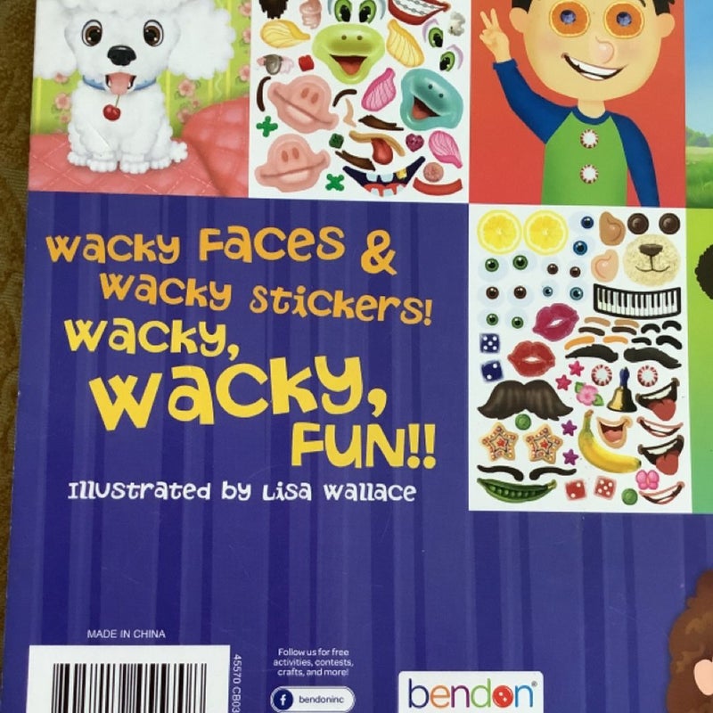 Wacky Faces Sticker Picture Book