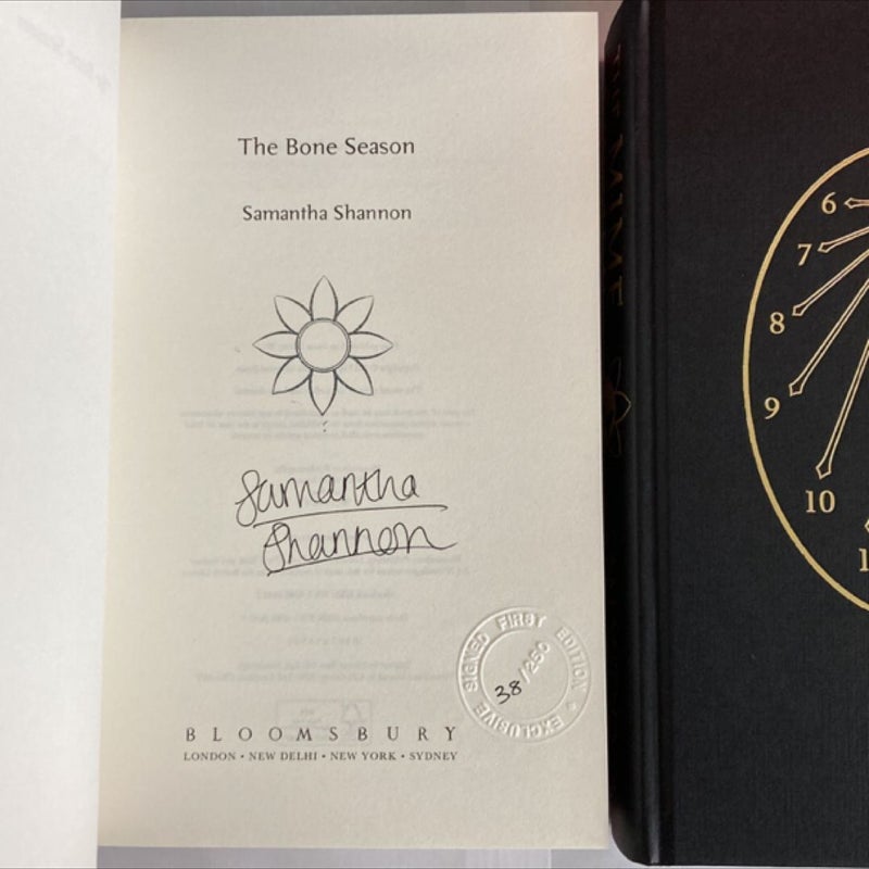 The Bone Season 1-4 Goldsboro SIGNED NUMBERED 1/1 Editions