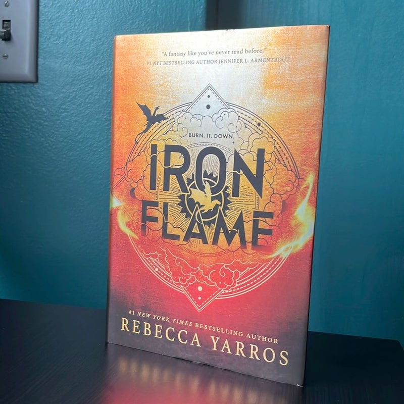 Iron Flame tour stamped and signed