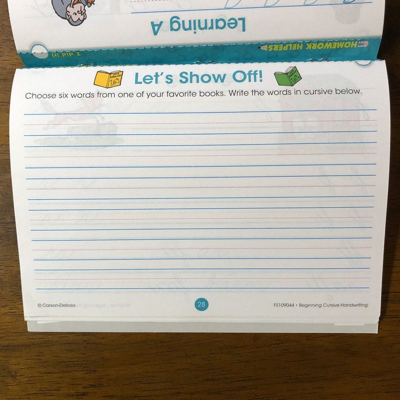 Beginning Cursive Handwriting, Grade 3 by