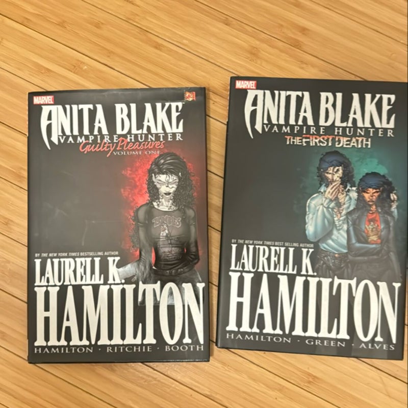 Two  anita blake vampire hunter titles: Guilty Pleasures Vol 1 and The First Death