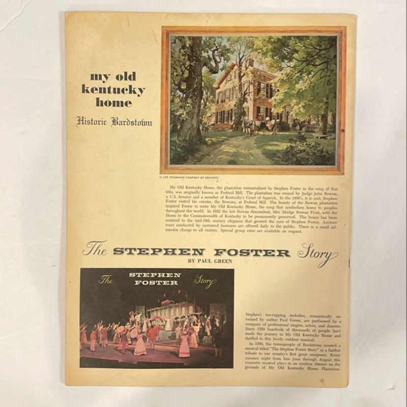 The Stephen Foster story of Bardstomn Kentucky  (C1950)