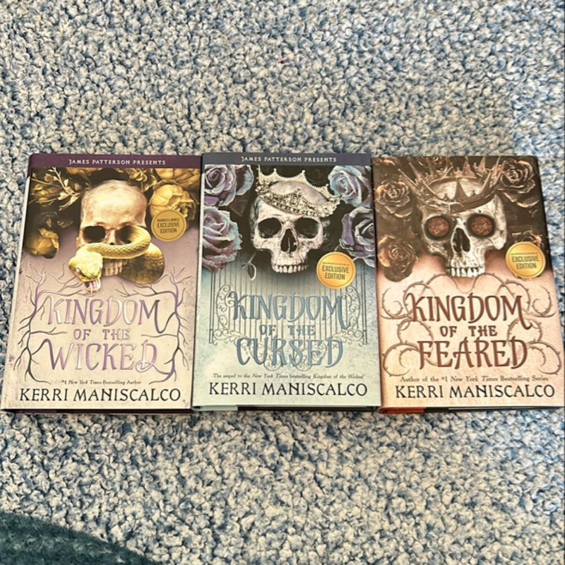 Barnes and Noble exclusive Kingdom of the Wicked trilogy