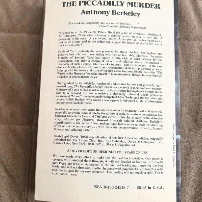 The Piccadilly Murder