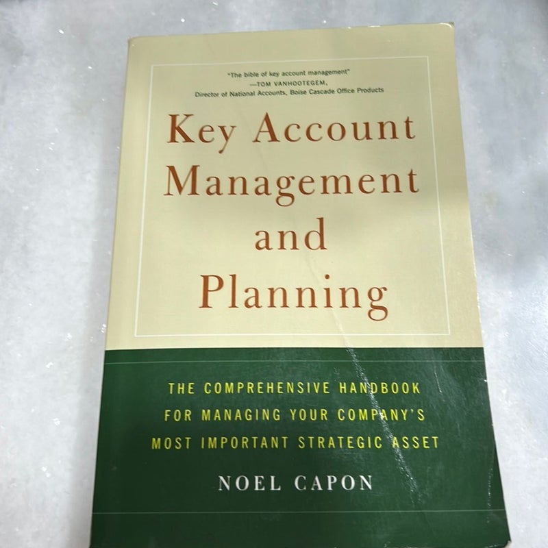 Key account management and planning 