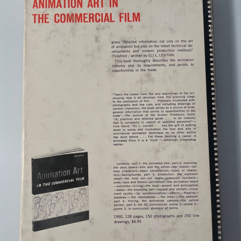 Animation Techniques and Commercial Film Production (1962 Hardcover Reinhold)