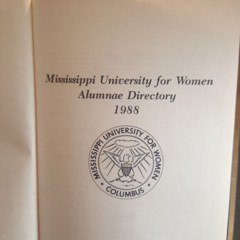 Mississippi University for women alumni directory 1988