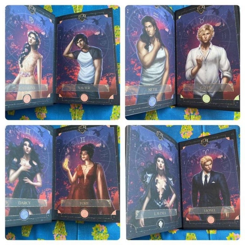 Bookish Box exclusive special edition of Zodiac Academy, books 5-8