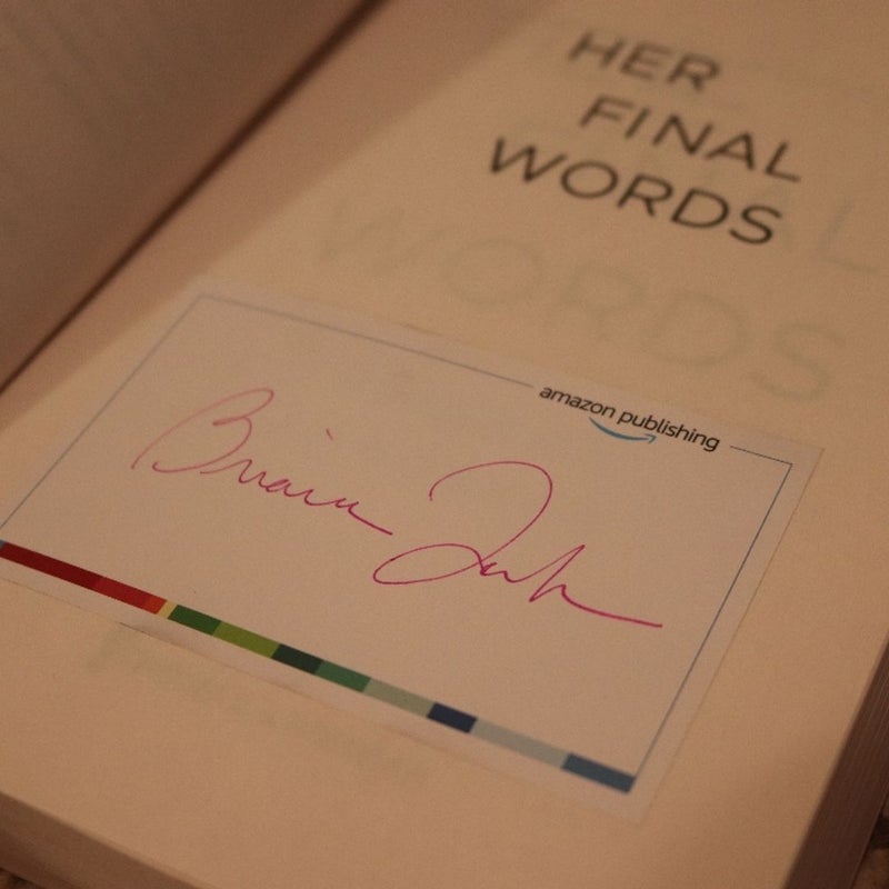 Her Final Words (w/signed bookplate)