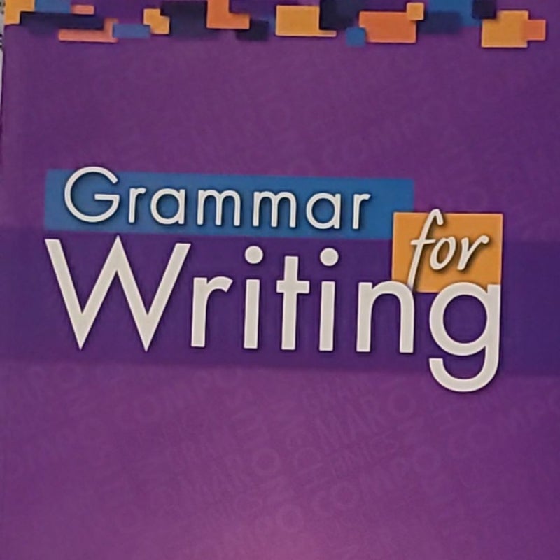 Grammar for Writing