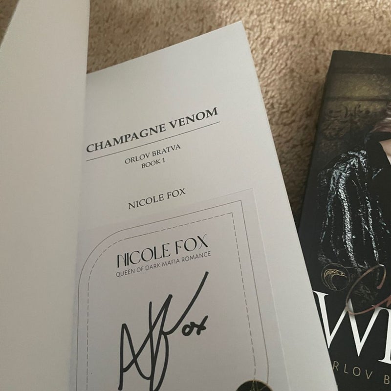 Champagne Venom SIGNED BOOKPLATE