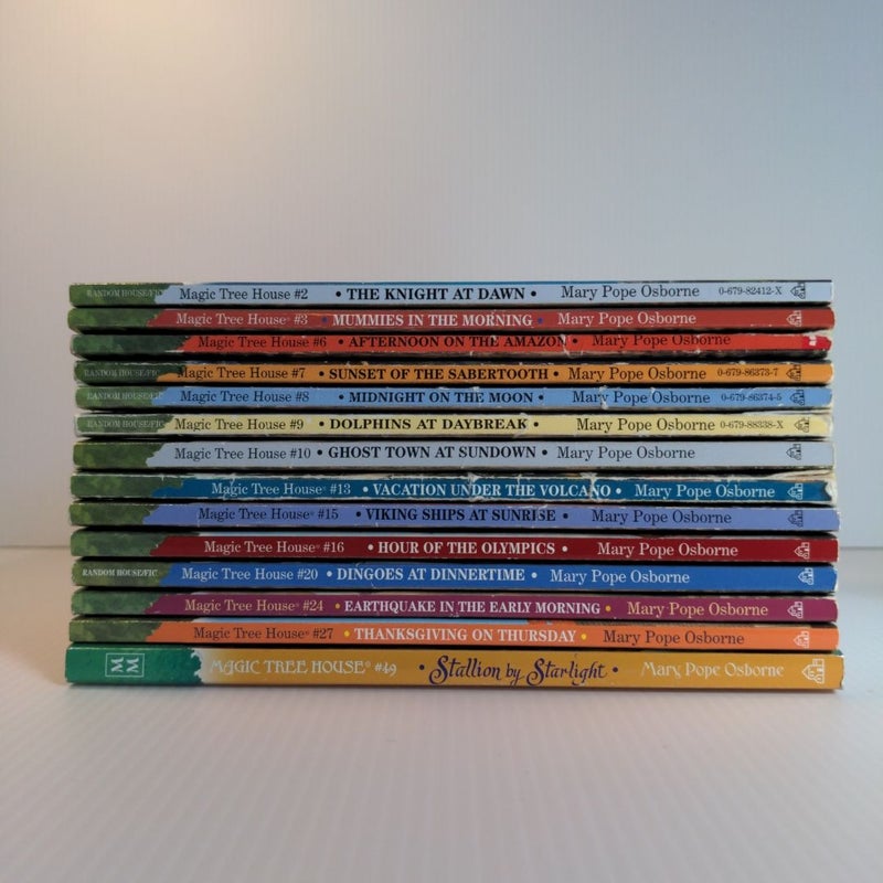 *Magic Tree House Bundle* 14 Books | #2, 3, 6, 7, 8, 9, 10, 13, 15, 16, 20, 24, 27, 49