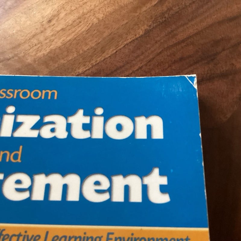 Classroom Organization and Management