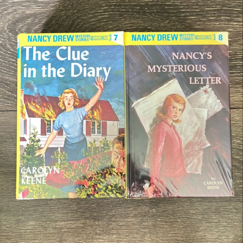 Nancy Drew Mystery Stories Books 1-8 The Secret of the Clock The Hidden Staircase