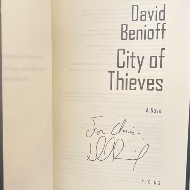 City of Thieves-Signed