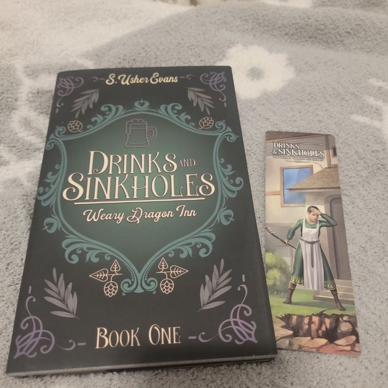 Drinks and Sinkholes (Signed with bookmark)