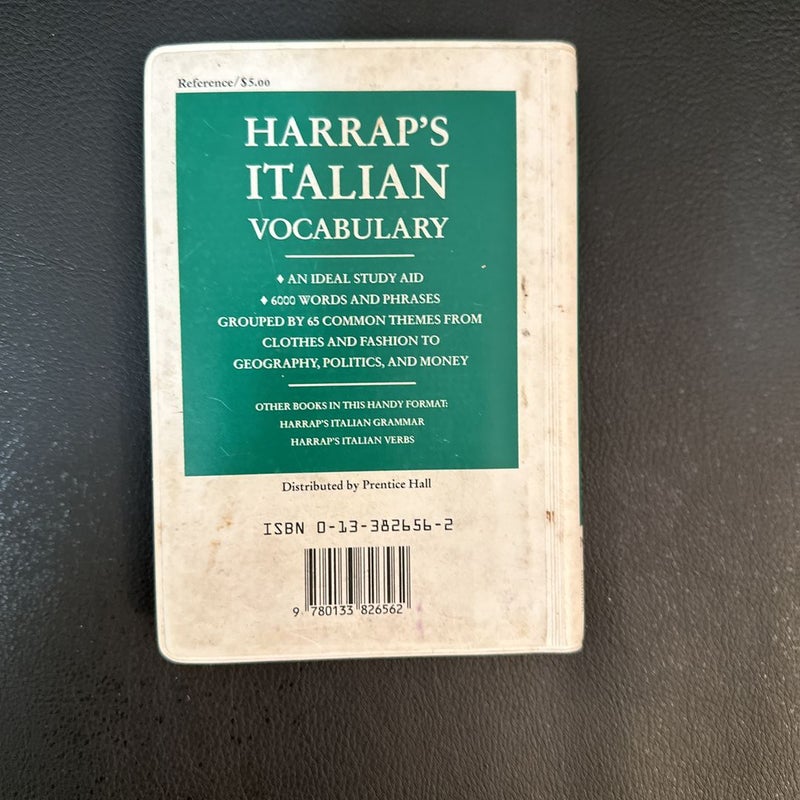 Harrap's Italian Vocabulary