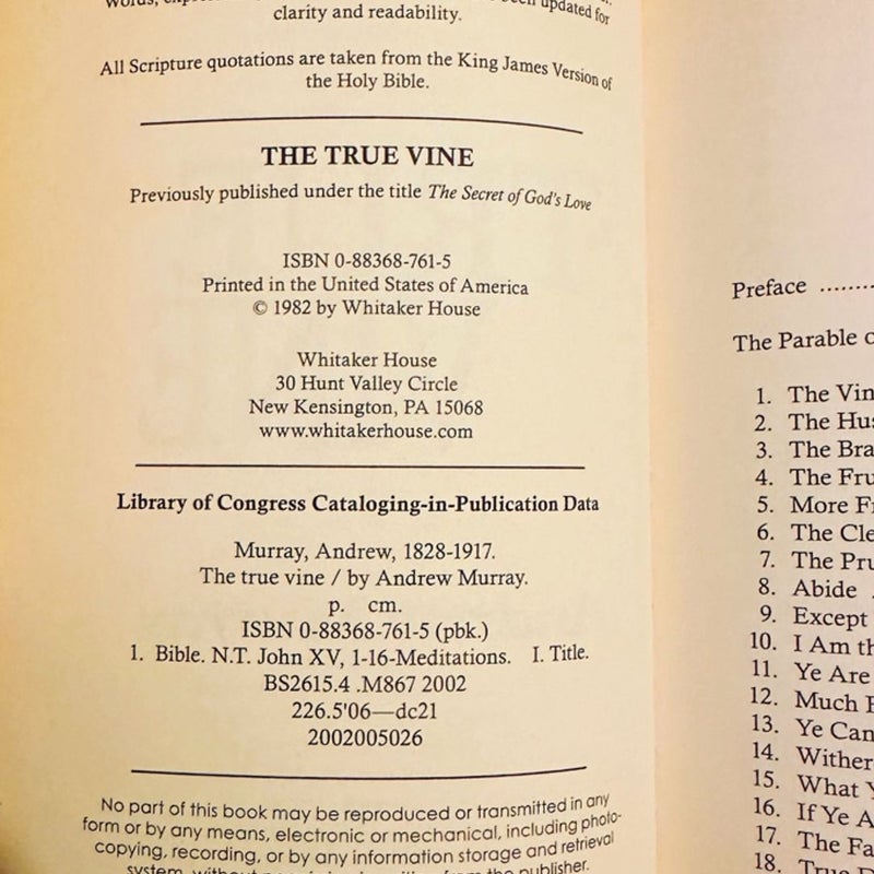 True Vine 1982