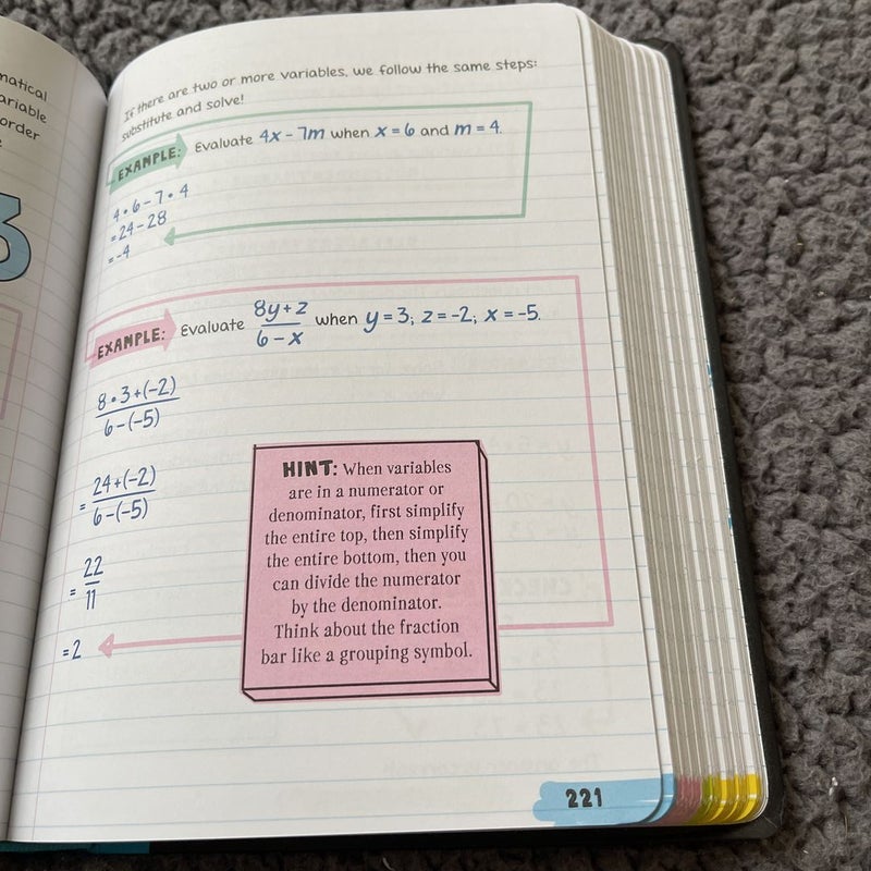 Everything You Need to Ace Math in One Big Fat Notebook
