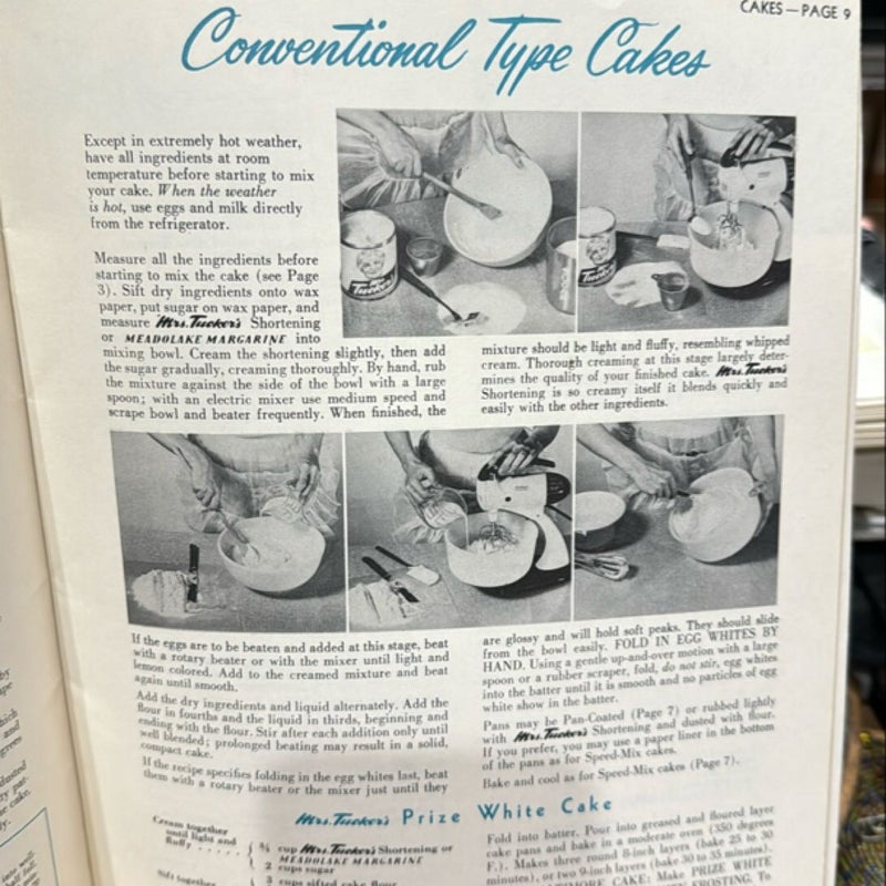 Baking & Frying Techniques from Mrs. Tucker’s , Vintage 