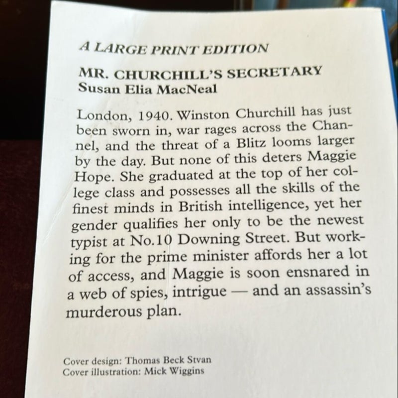 Mr. Churchill's Secretary