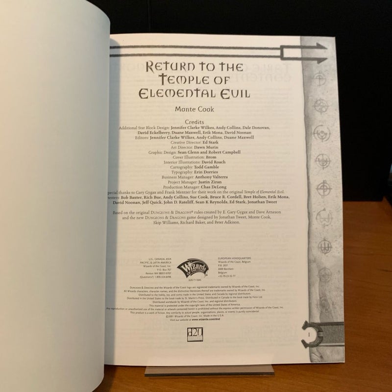 Return to the Temple of Elemental Evil