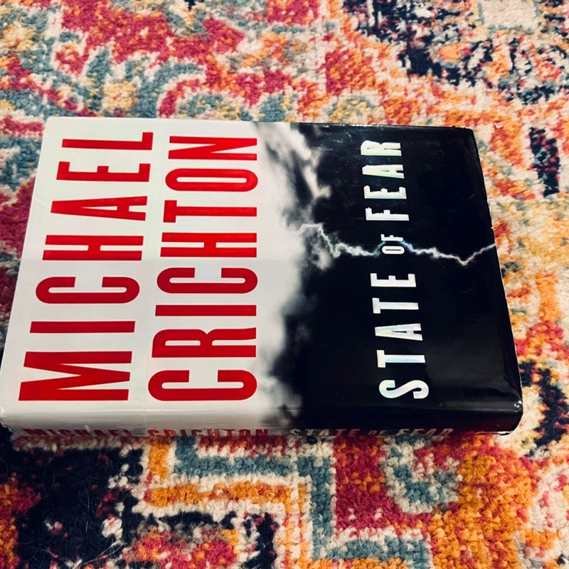 State of Fear by Michael Crichton (2004, Hardcover) First Edition VG