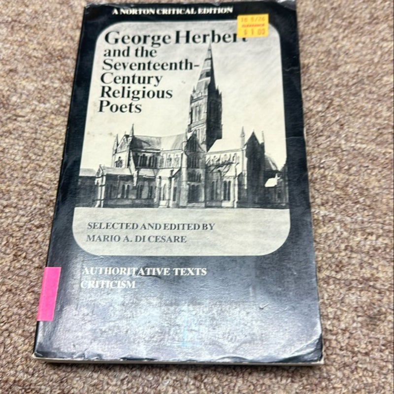 George Herbert and the 17th Century Religious Poets