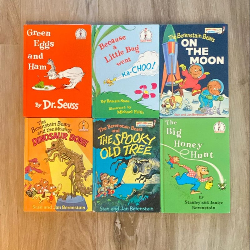 6 Book Dr. Seuss Berenstain Bears Bundle