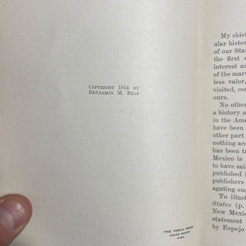 Popular Elementary History of New Mexico (1914 1st edition)
