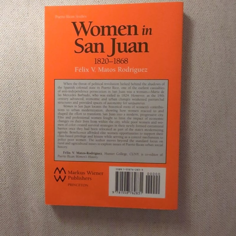 Women in San Juan, 1820-1868