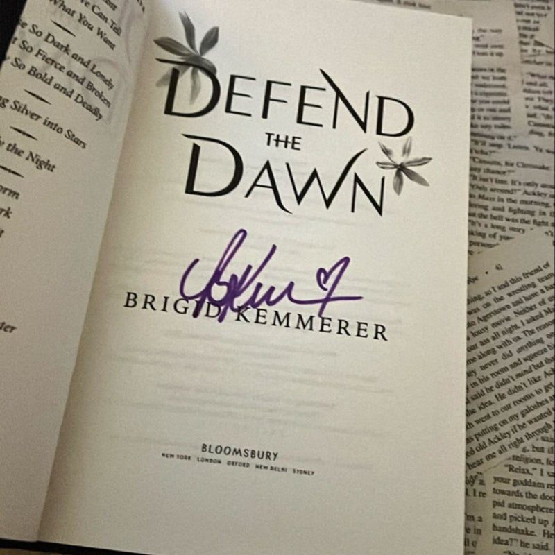 SIGNED Defend the Dawn