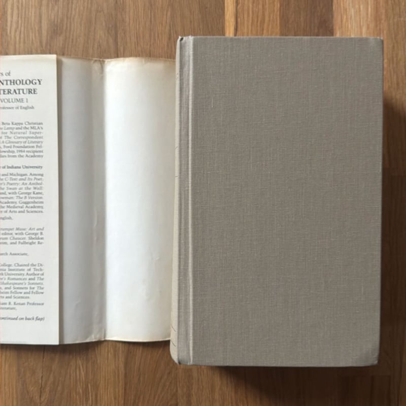 Norton Anthology of English Literature, the Major Authors, 10th Edition, Volume A