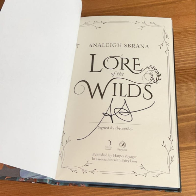 Lore of the Wilds (Fairyloot) Signed