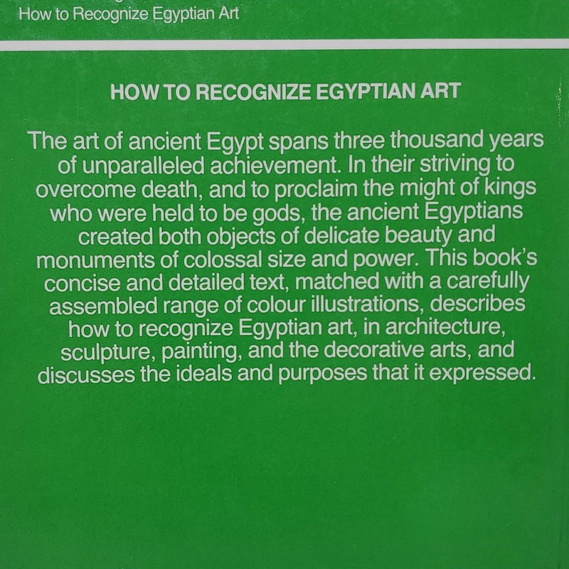 How to Recognize Egyptian Art
