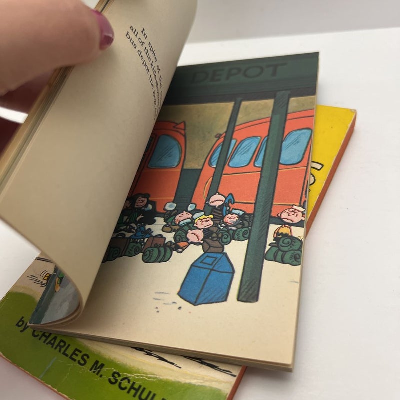 Charlie Brown Peanuts Vintage (2 Book) Bundle-1970’s 