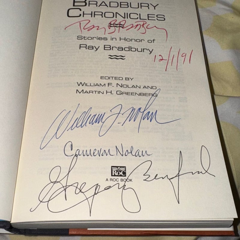 The Bradbury Chronicles SIGNED 4X