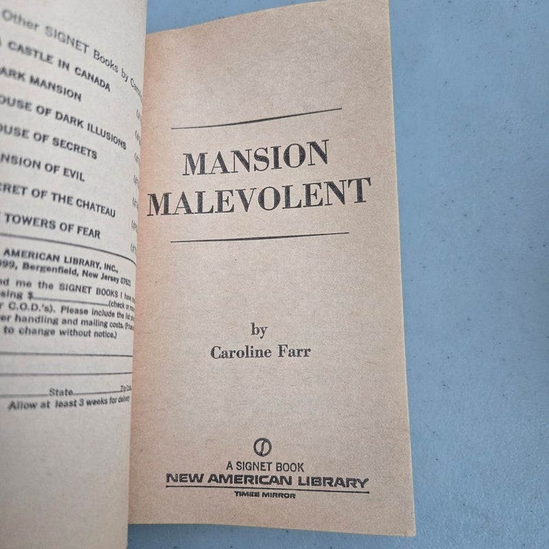 Mansion Malevolent