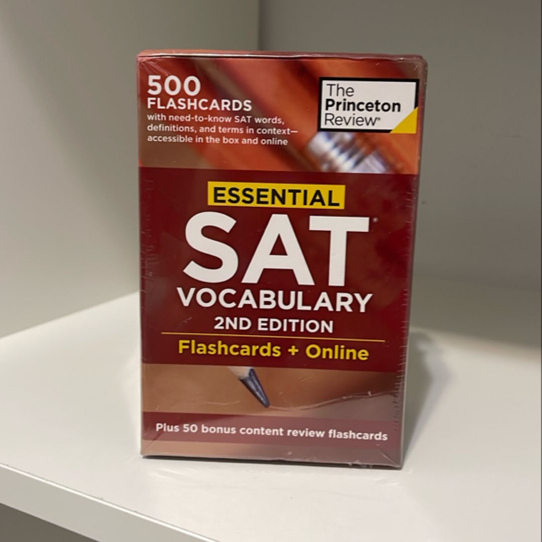Essential SAT Vocabulary, 2nd Edition: Flashcards + Online