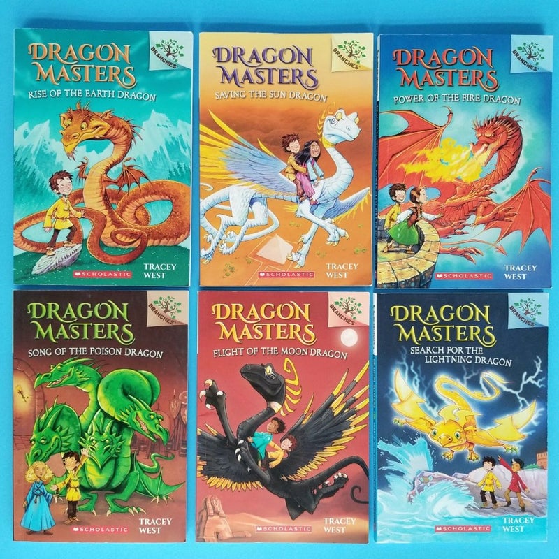 LOT OF 12 DRAGON MASTERS PICTURE BOOK BRANCH SER. # 1-11, 15 + 17 BY TRACEY WEST