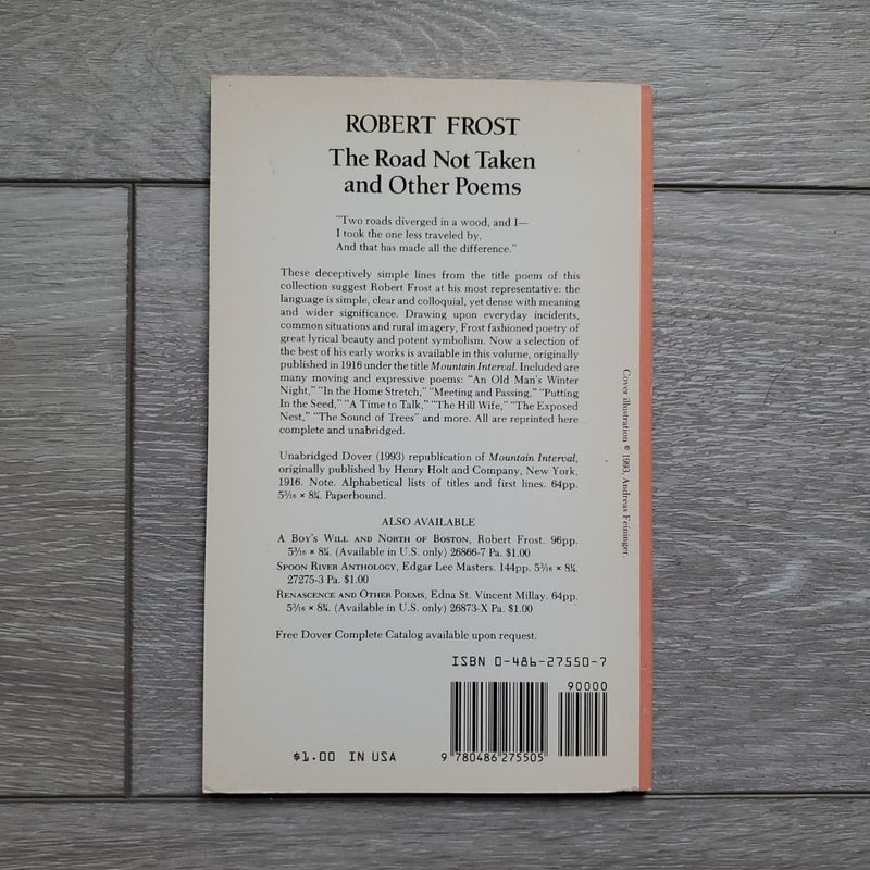 The Road Not Taken and Other Poems