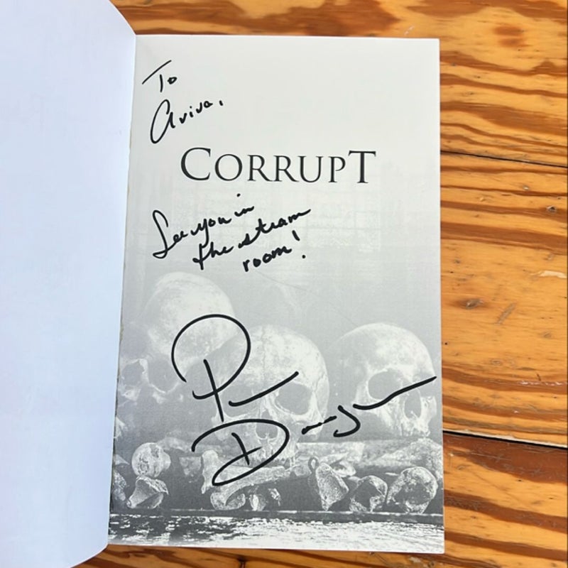 Corrupt OUT OF PRINT COVER  - signed by author