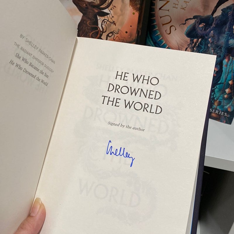 He Who Drowned the World - Signed by author