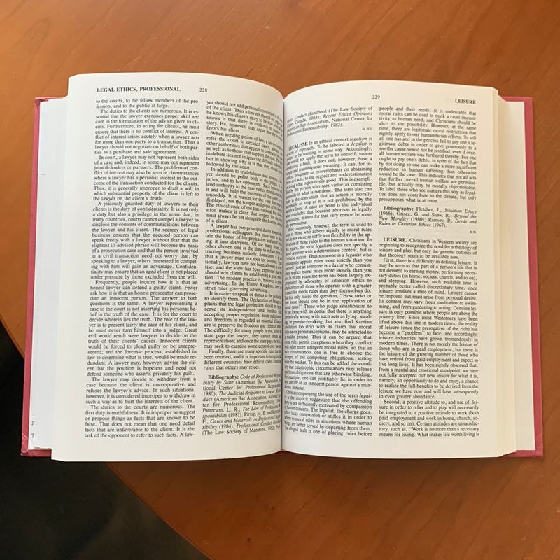 The Encyclopedia of Biblical Ethics