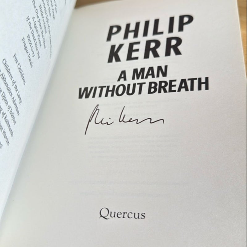 A Man Without Breath SIGNED