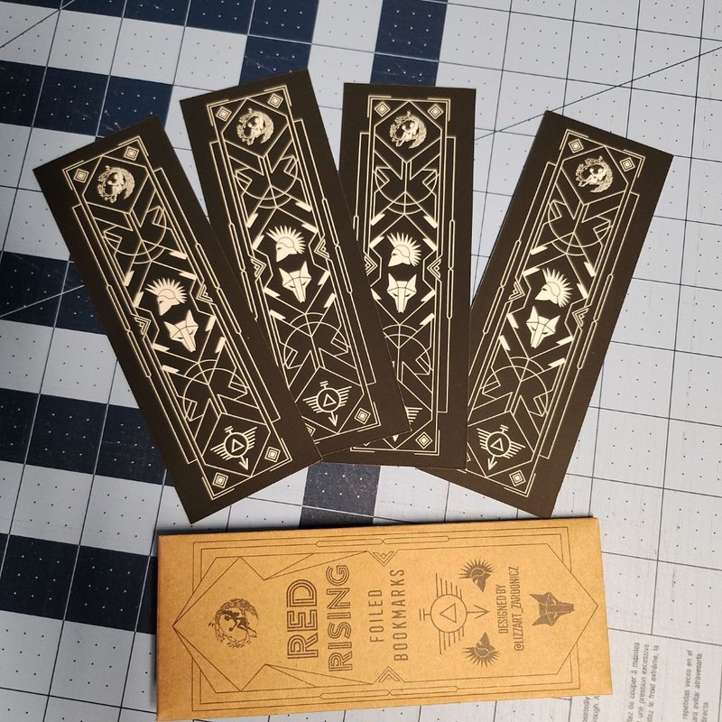 Fairyloot Red Rising Foiled Bookmarks by Pierce Brown, Hardcover ...