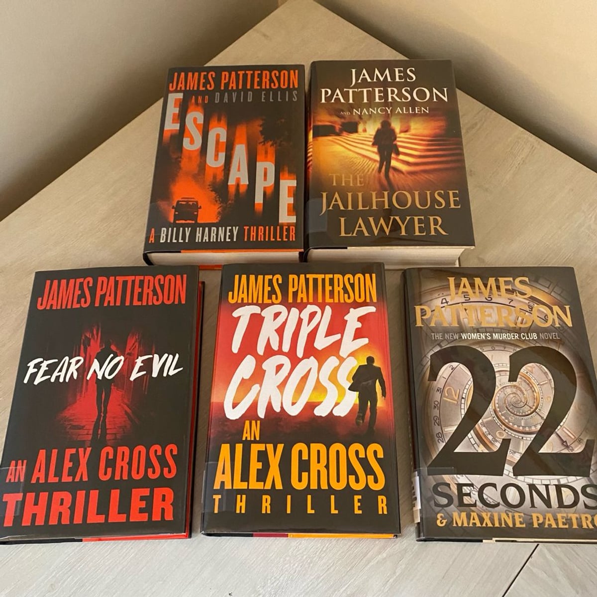 Lot of Five James Patterson Books by James Patterson, Hardcover ...