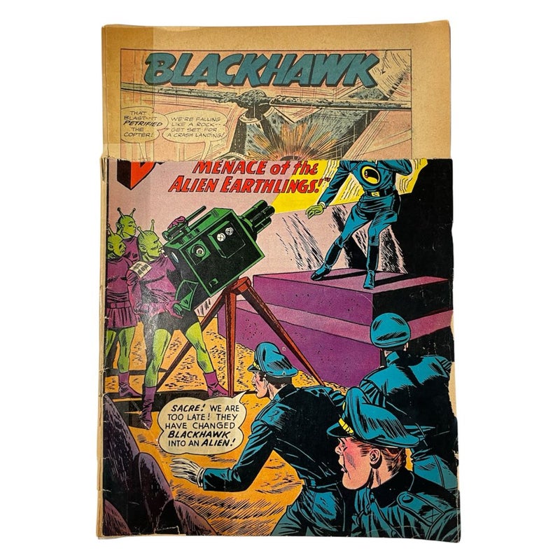Vintage Space Sci-Fi Comic Lot Coverless Remaindered Set of 7 DC Charlton Comics