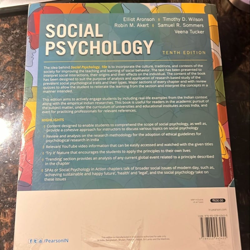 Social Psychology (10th edition)